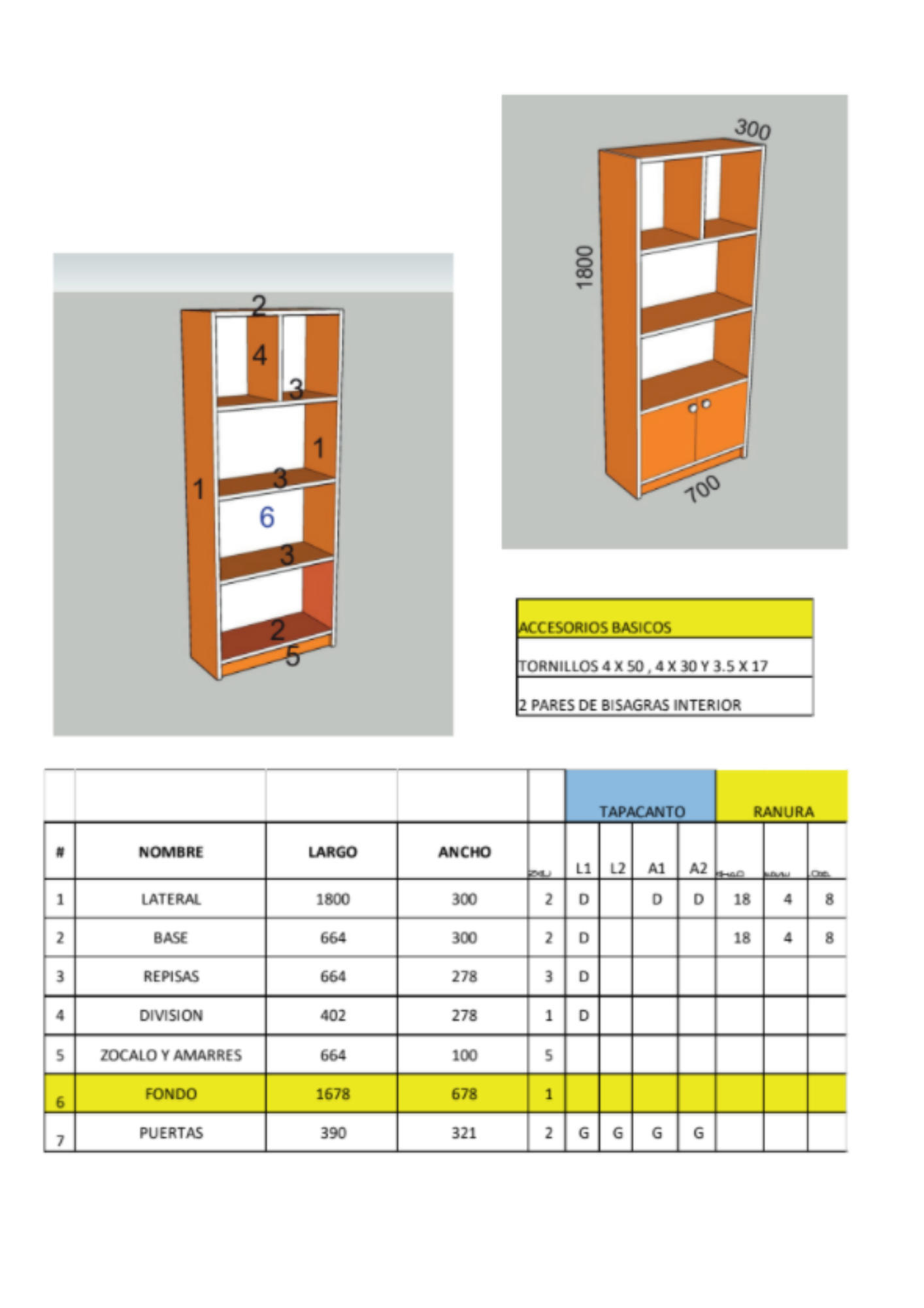 mueble biblioteca